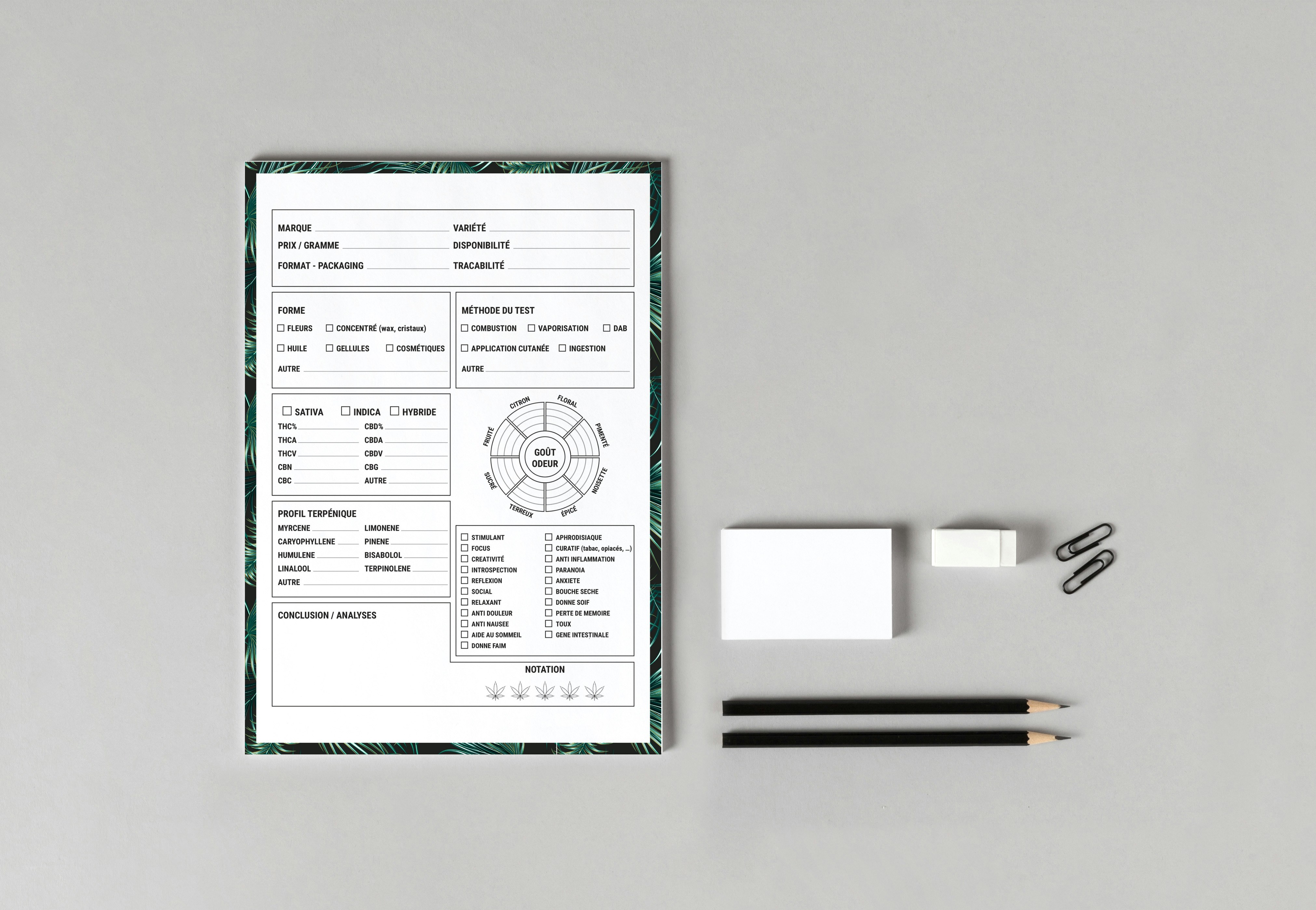 An invoice with a distinct business logo and color scheme